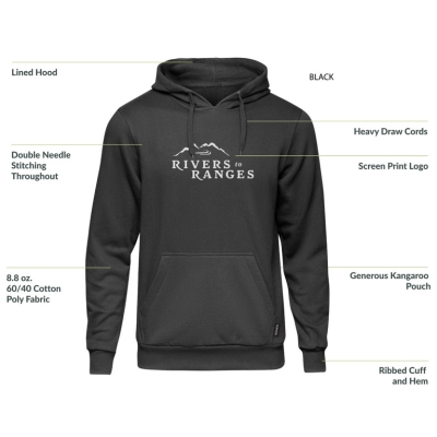 Rivers to Ranges Printed Hoodie