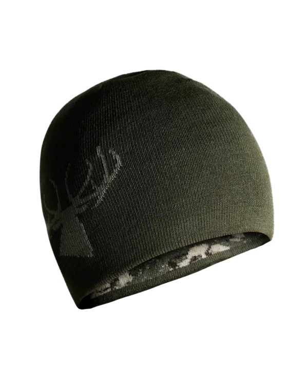 XK7 Reversible Knit Beanie - Olive