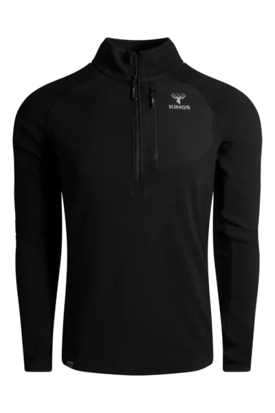 XKG Flux Lite 1/4 Zip Black - Image 1