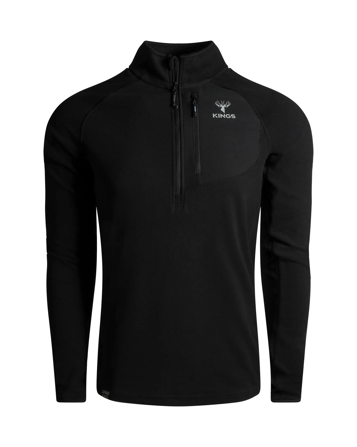 XKG Flux Lite 1/4 Zip Black - Image 1